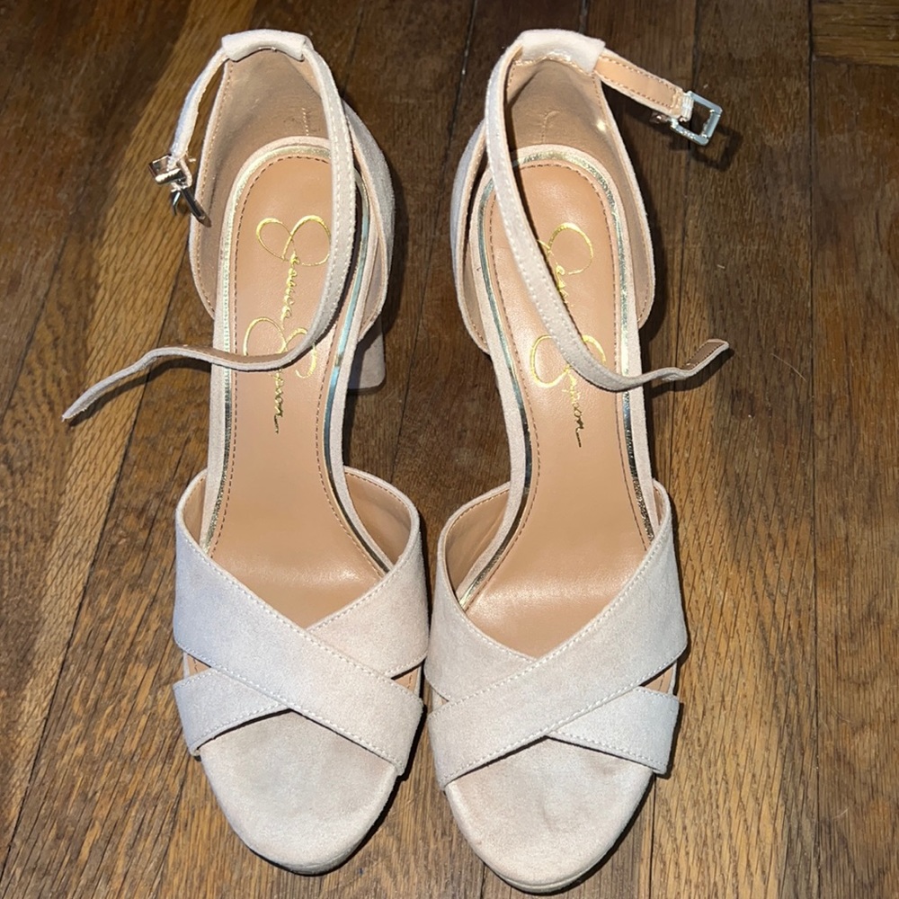 Jessica Simpson size 8.5 shoes. Like new. Worn one time for just a few hours.